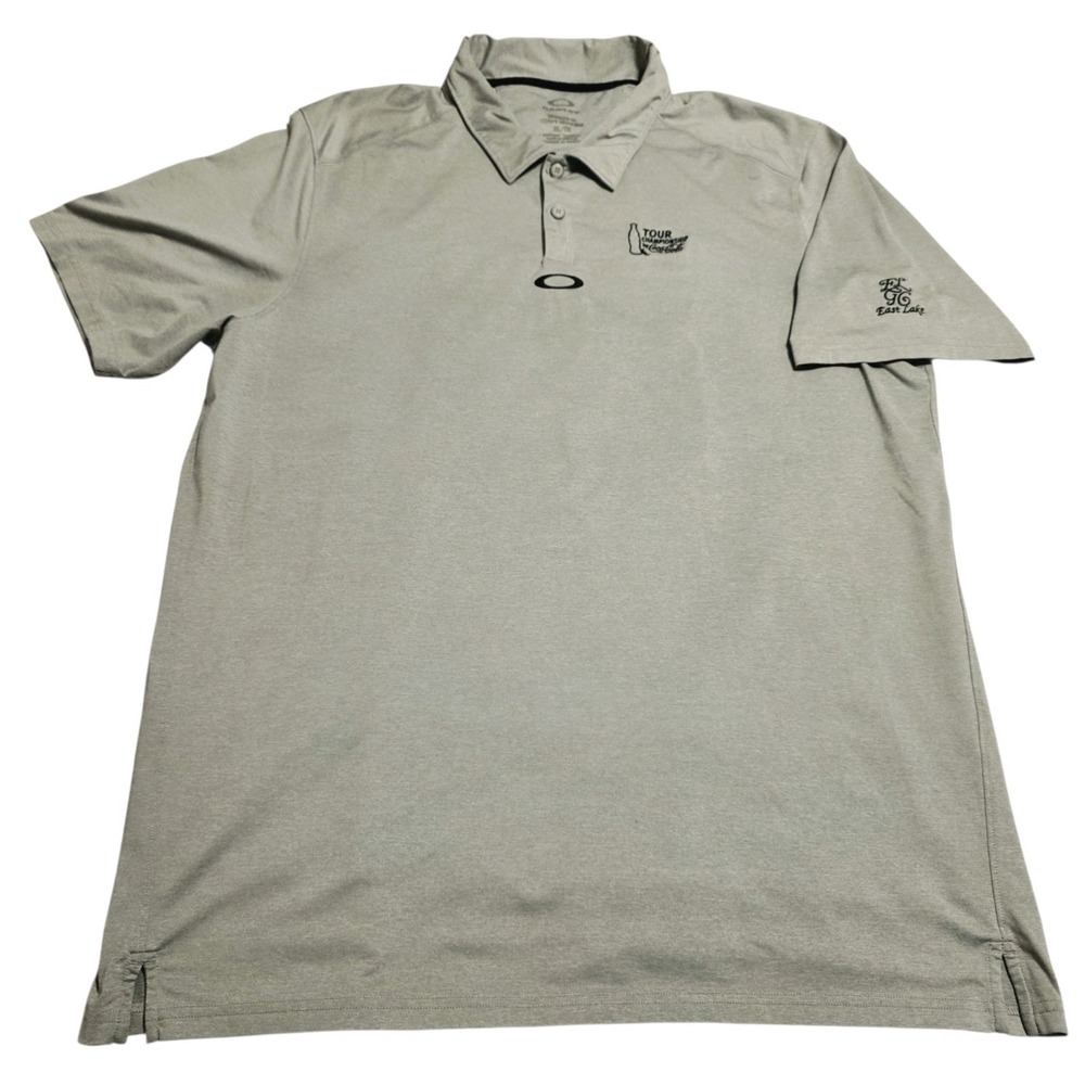 Oakley Tour Championship Coca Cola East Lake Golf Polo Shirt Mens XXL Gray